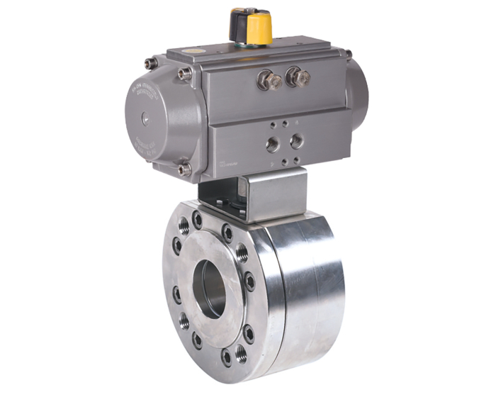 Wafer stainless steel ball valve 770 + RE/RES pneumatic actuator